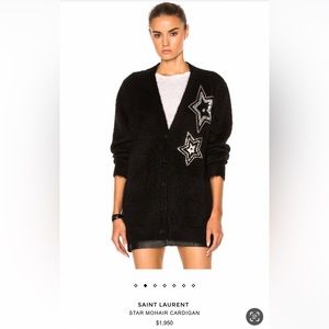 Saint Laurent mohair limited edition cardigan